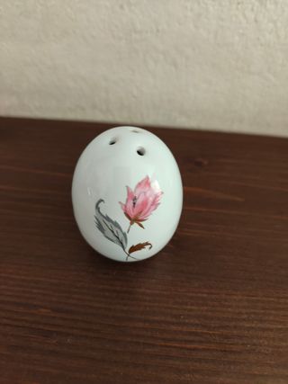 Saliera vintage porcellana rosa