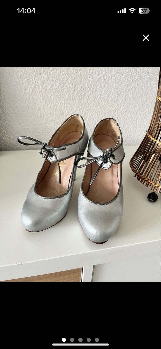 Tacones plata - Zapatos mujer