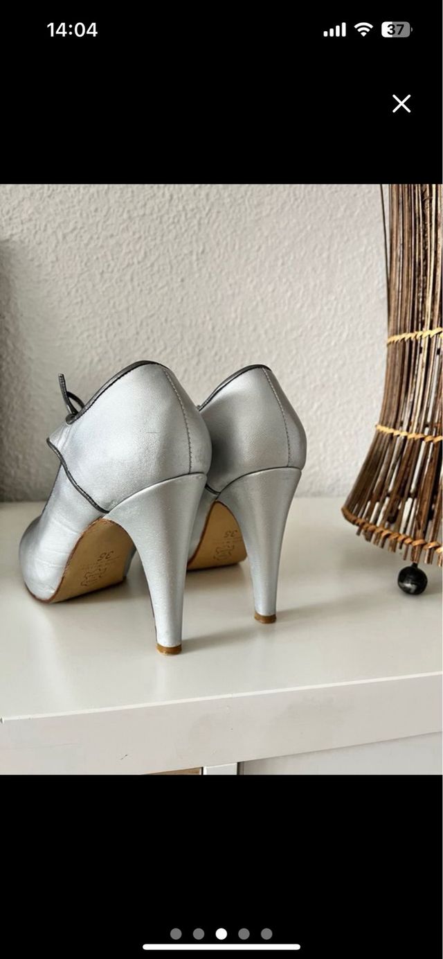 Tacones plata - Zapatos mujer