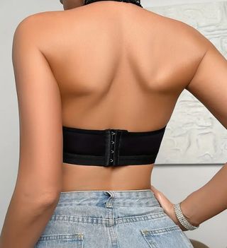 Top Negro Encaje - Tirantes Halter