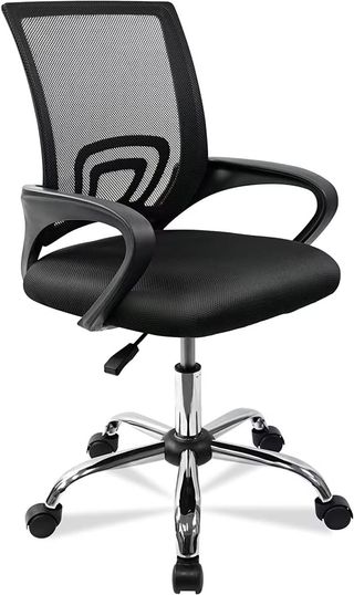 Silla oficina giratoria negra
