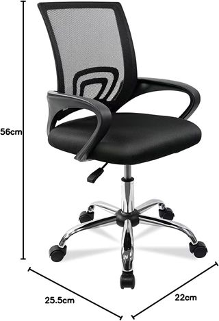 Silla oficina giratoria negra