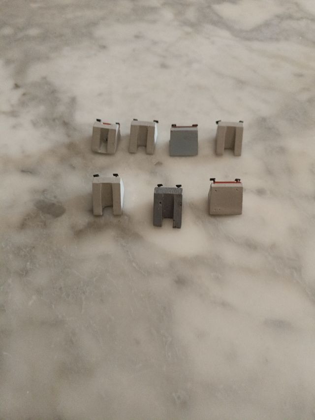 Topes escala N: 8 unidades