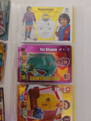 62 Cromos Fútbol: Superhéroes, Leyenda, Oro.