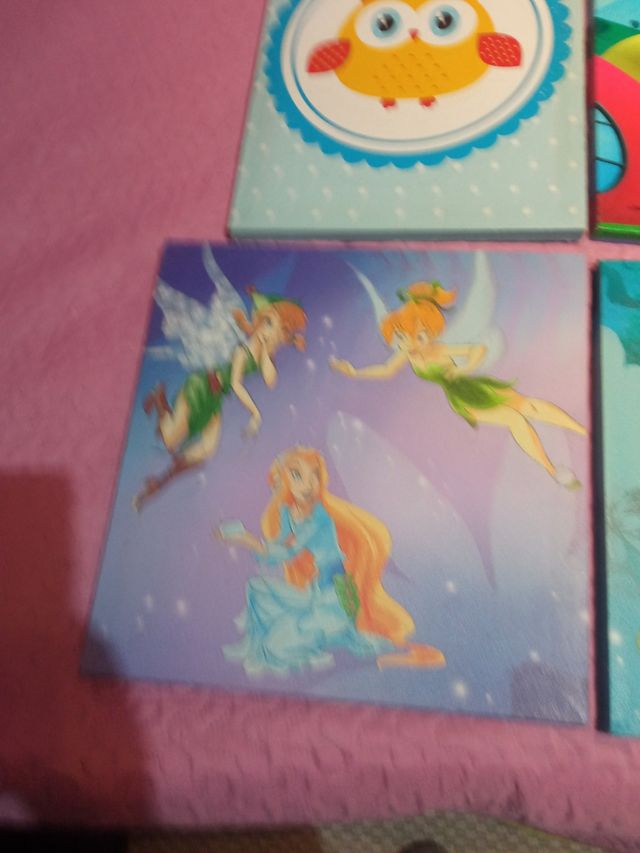 4 Cuadros infantiles Disney