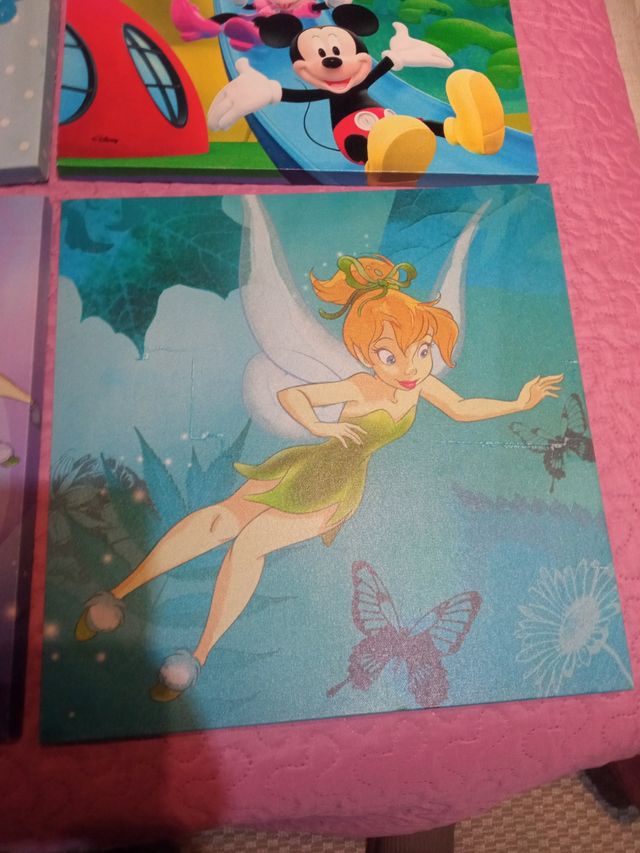 4 Cuadros infantiles Disney