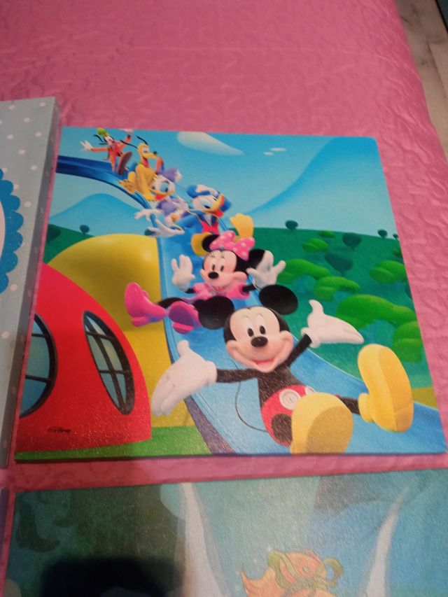 4 Cuadros infantiles Disney