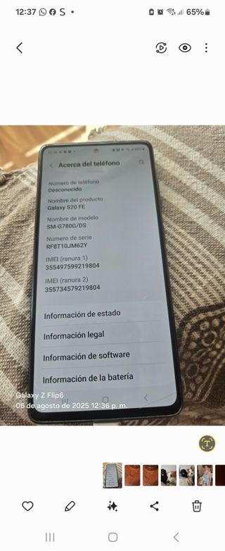 Samsung Galaxy S20 FE Azul