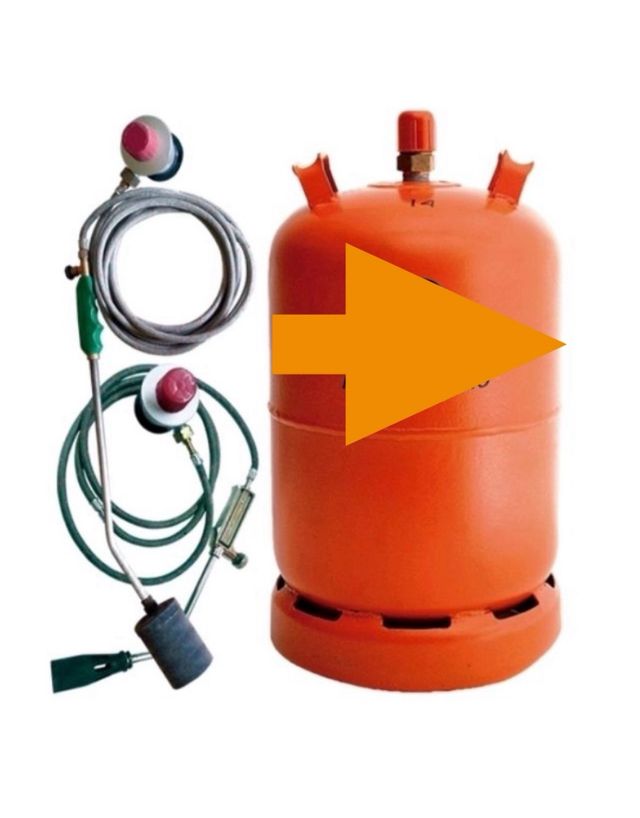 Bote lla de gaaaasss grande vacia