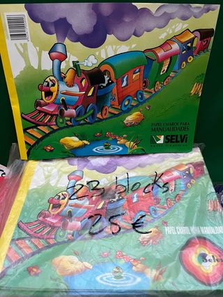 23 blocs papel charol Selvi