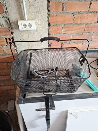 Cesta bici Decathlon - Negra