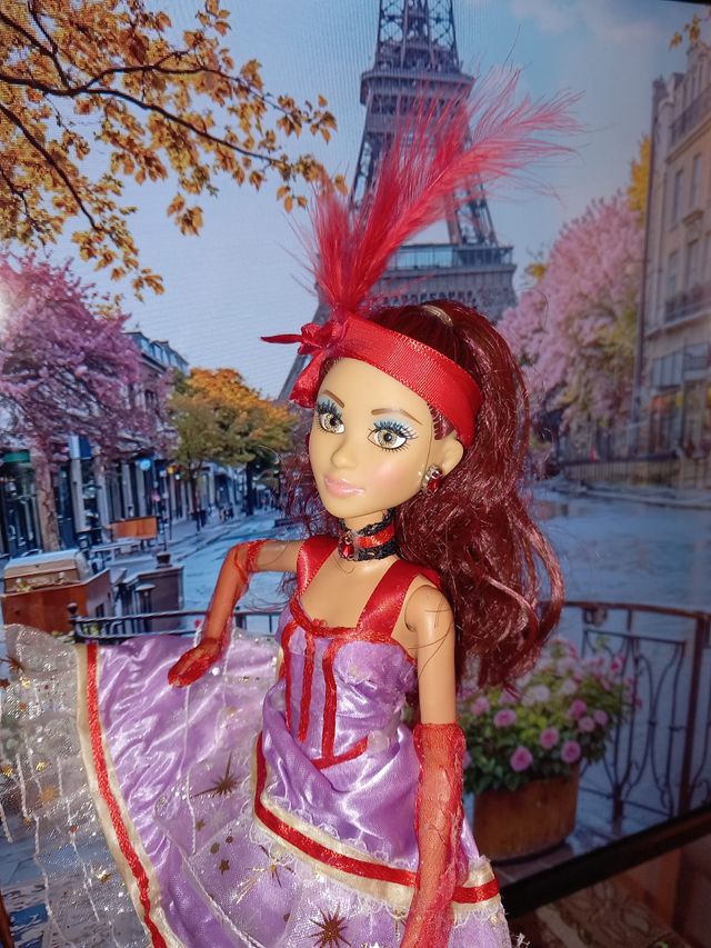 Bambola Barbie Brand Vestito Can Can francese