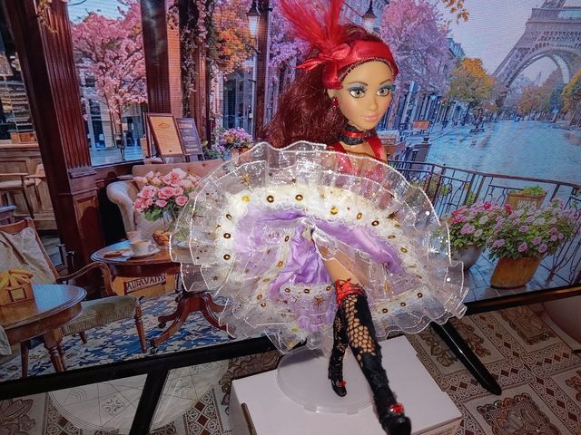 Bambola Barbie Brand Vestito Can Can francese