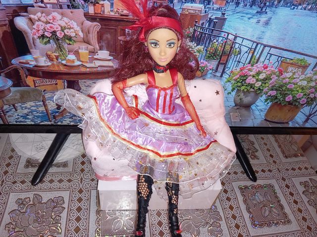 Bambola Barbie Brand Vestito Can Can francese