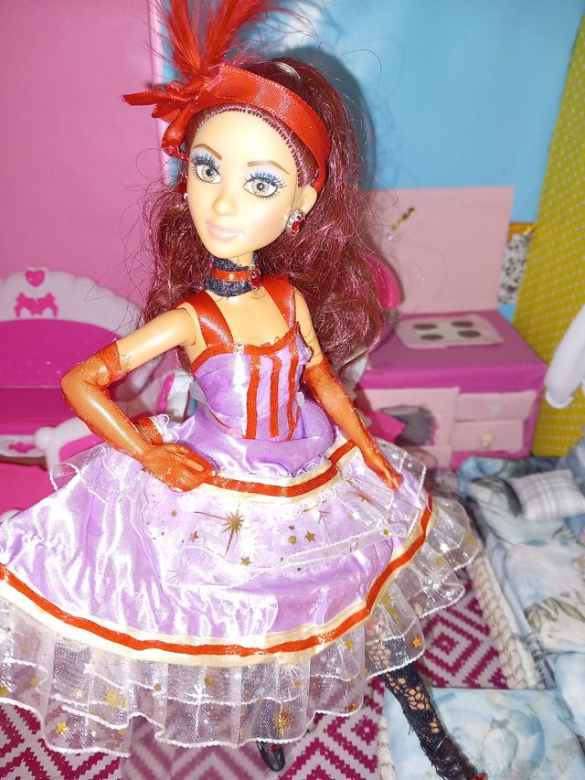 Bambola Barbie Brand Vestito Can Can francese