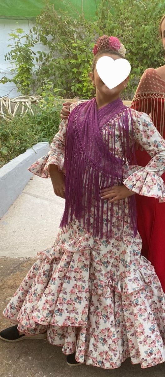 Vestido Flamenca niña + mantón