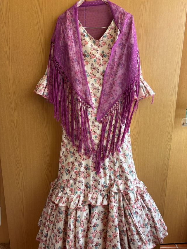 Vestido Flamenca niña + mantón