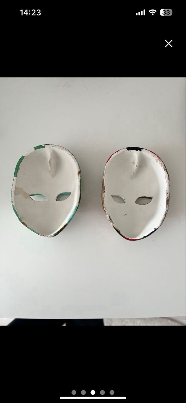 2 Máscaras Venecianas Decorativas