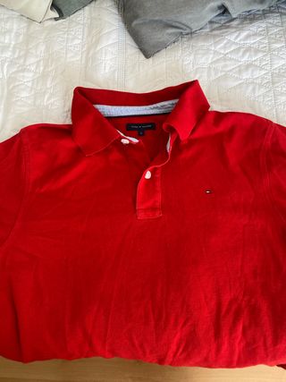 Polo Tommy Hilfiger rojo M