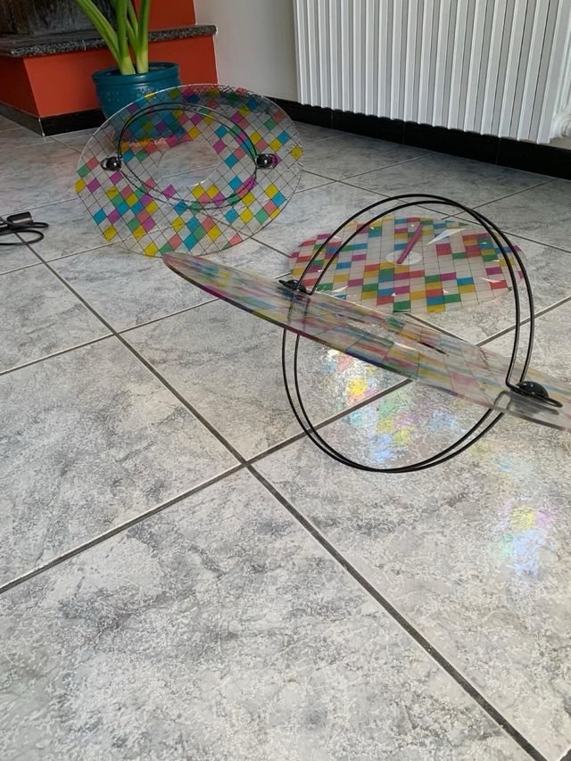 Set 2 lampadari + orologio vintage Toffoli