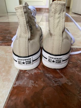 Converse plataforma beige
