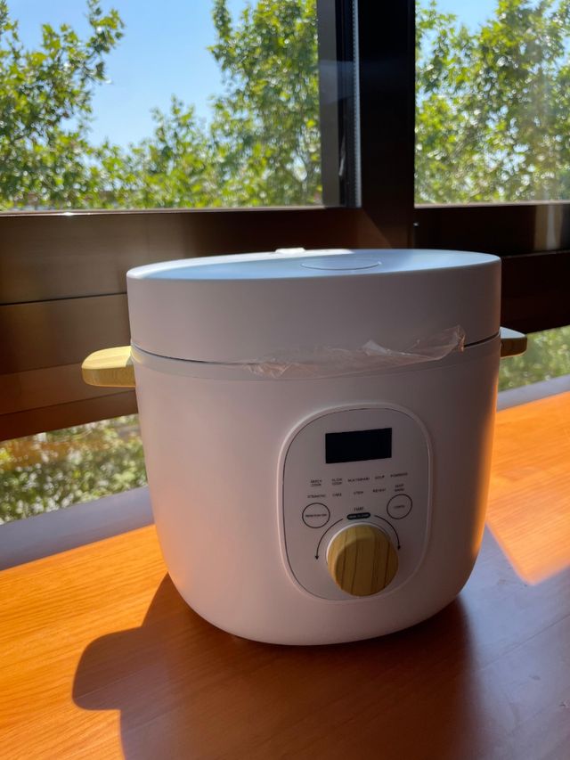 Olla arrocera blanca