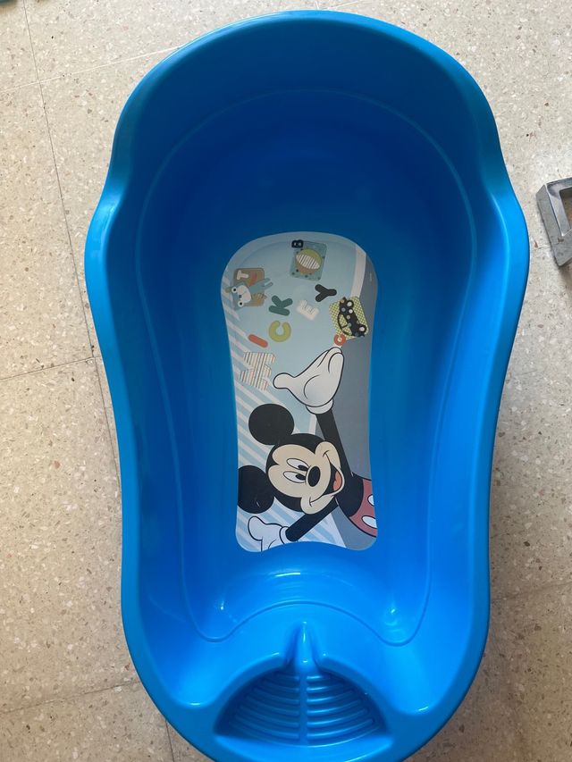 Bañera bebé Mickey azul rebaja