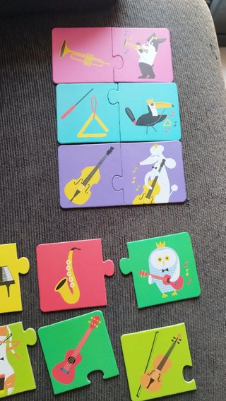 Puzzle de música  y de instrumentos musicales