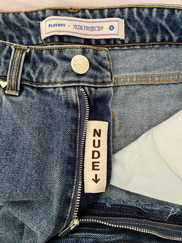 Pantalones Cortos Vaqueros Nudeproject x PlayBoy