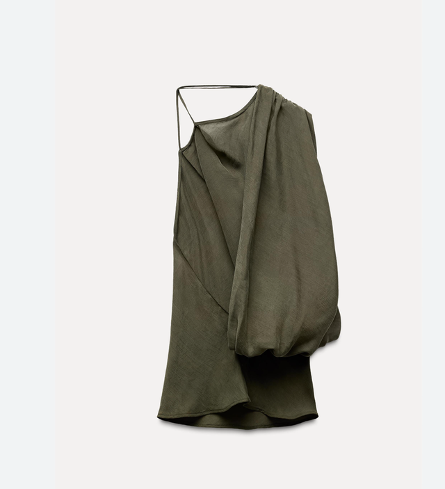 Top Zara verde talla L nuevo sin usar