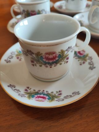 Servizio caffè vintage 6 tazzine