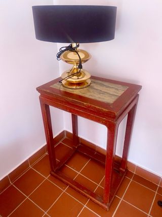 Mesa auxiliar.mueble auxiliar marmol . vintage 