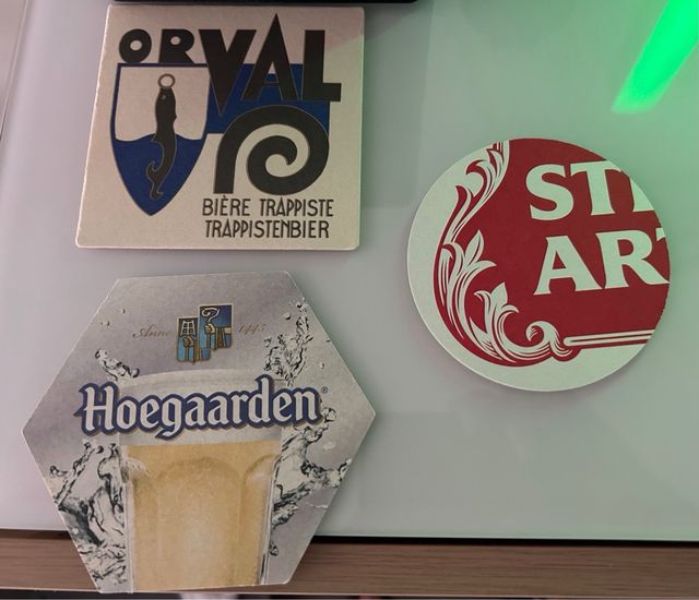 6 Posavasos Cerveza: Delirium, Goose IPA, Star