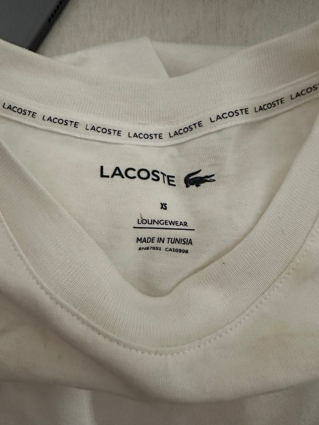 Camiseta Lacoste blanca
