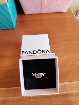 Anillo Pandora Rosa Plata