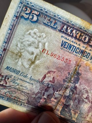 🇪🇸 Billete 25 Pesetas 1928