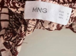 Vestido Mango - estampado hojas