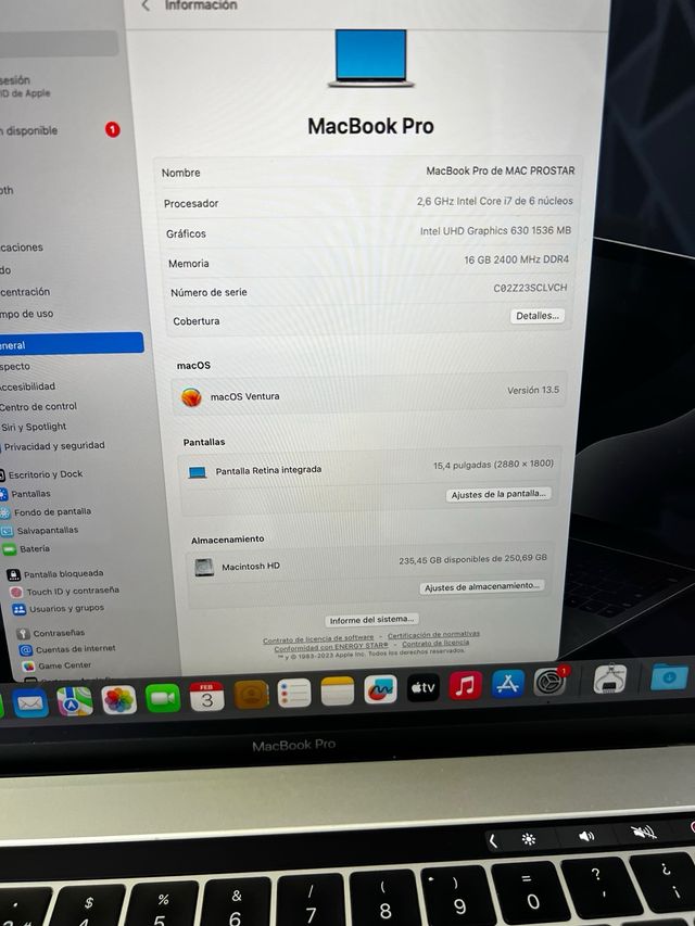 MacBook Pro 15" 2019/20
