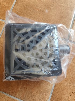 Sumidero negro 20x20cm - Nuevo