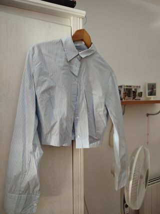 Blusa rayada cropped