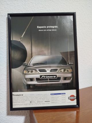 Nissan Primera cuadro publicidad original
