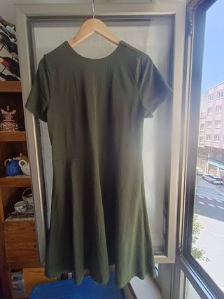 Vestido verde oscuro talla grande 