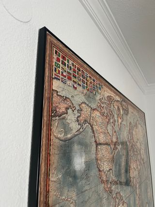 Mapa Mundi Antiguo - Cuadro Vintage