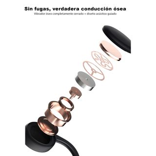 Auriculares bluetooth y mp3 acuático conducción ósea negro