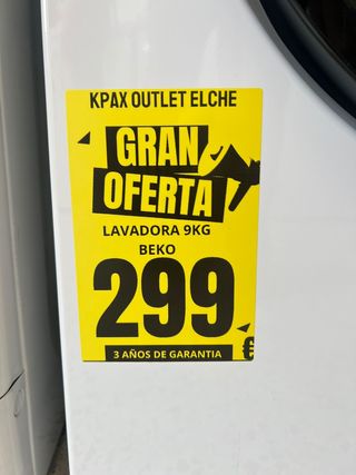 Lavadora Beko 9kg - 1400rpm - A