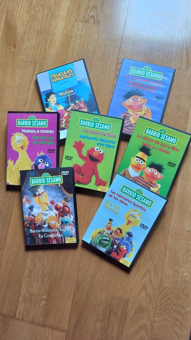 DVDs Barrio Sésamo infantiles