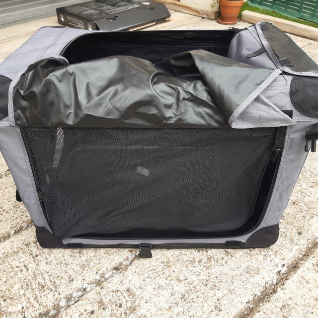 Transportín y caseta de tela para perros plegable