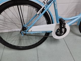 Bicicleta paseo mujer, azul