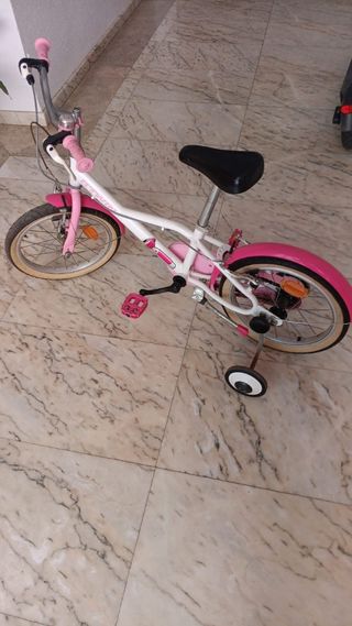 Bicicleta niña 16" rosa