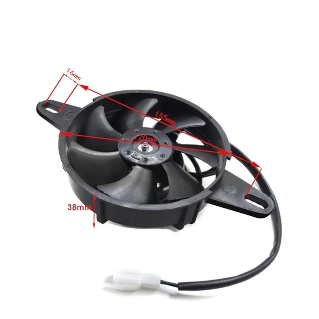 Ventilador 12V para Moto universal 